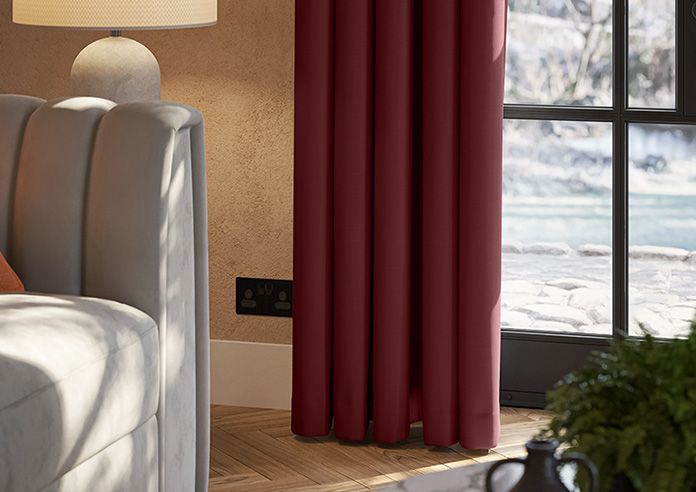 Kyoto Faux Silk, Holly - Made to Measure Curtains - Image 5